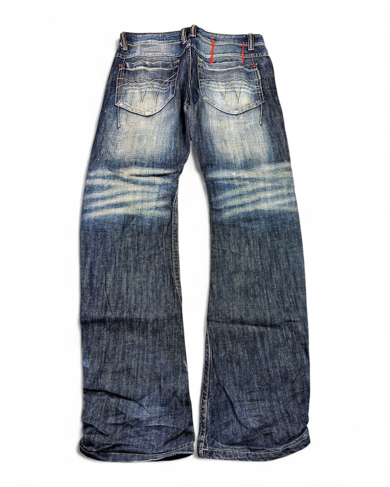 2000's TOUGH Japanese Archive Straight Jeans *very rare 34x34 (L)