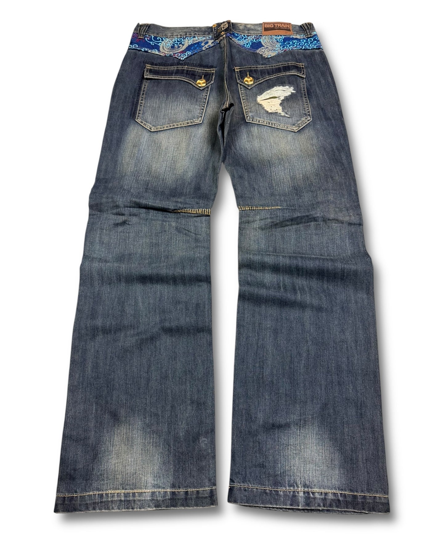 2000's Big Train Japanese Archive Baggy Jeans *extremely rare 38x36 ()
