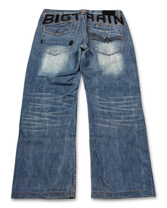 2000‘s Big Train Japanese Baggy Jeans *rare 36x30