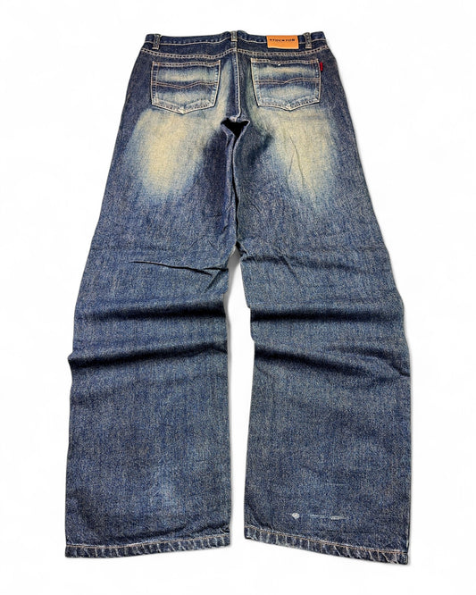 2000's Stockton Japanese Baggy Jeans *rare 34x34 (L)