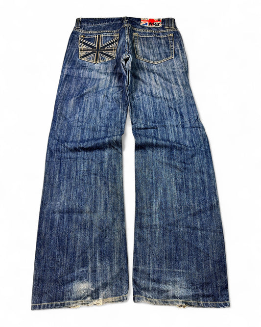 2000's Ask Korean Archive Baggy/Bootcut Jeans *rare 32x32 (M)