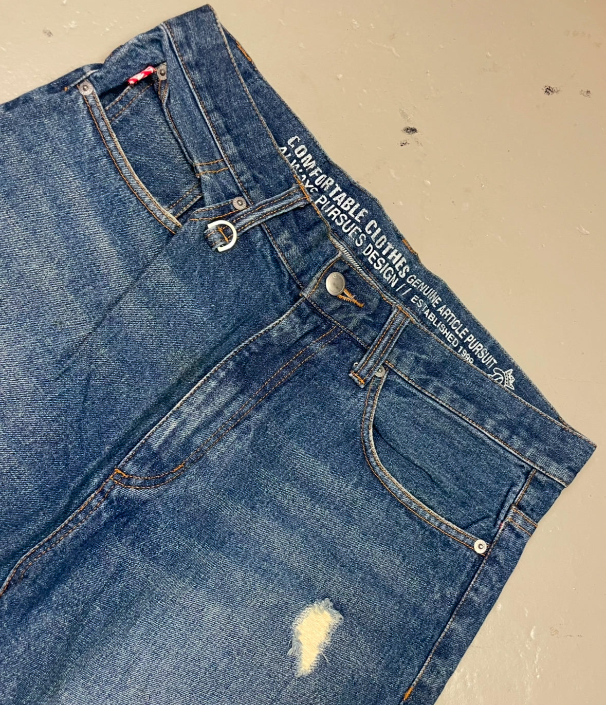 2000‘s Double Steal Hip Hop Baggy Jeans 33x32