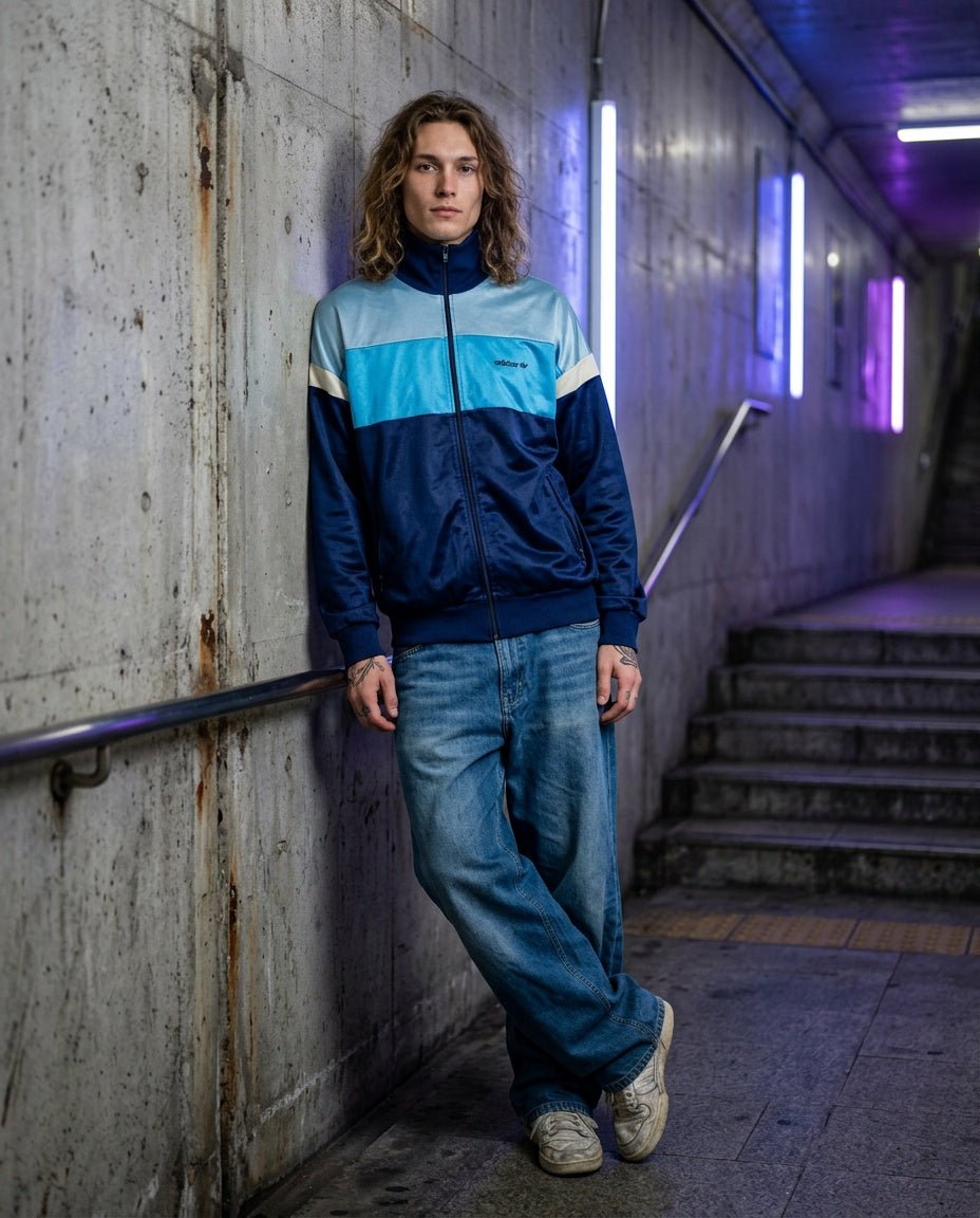 1970's Adidas Trefoil Track Jacket *very rare (M) - Lennys Vintage