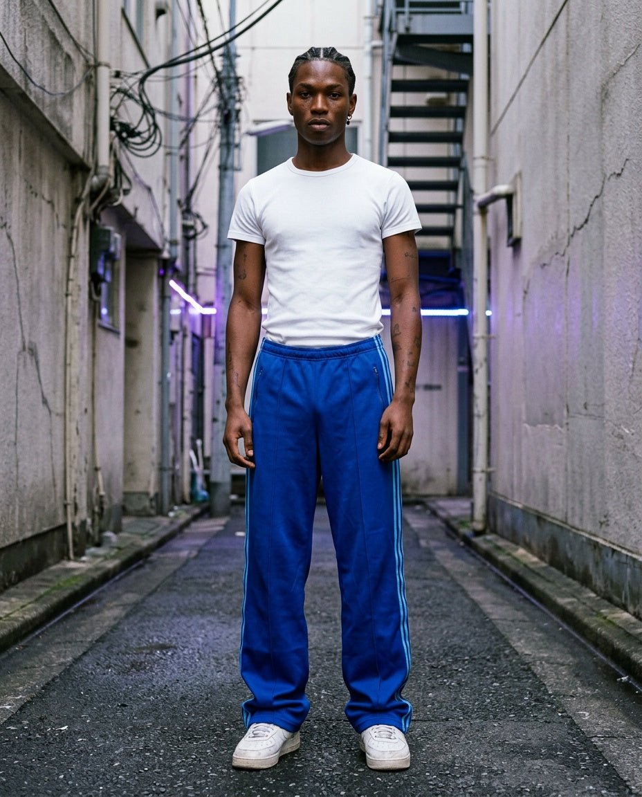 1980's Adidas Baggy Track Pants *very rare (M) - Lennys Vintage