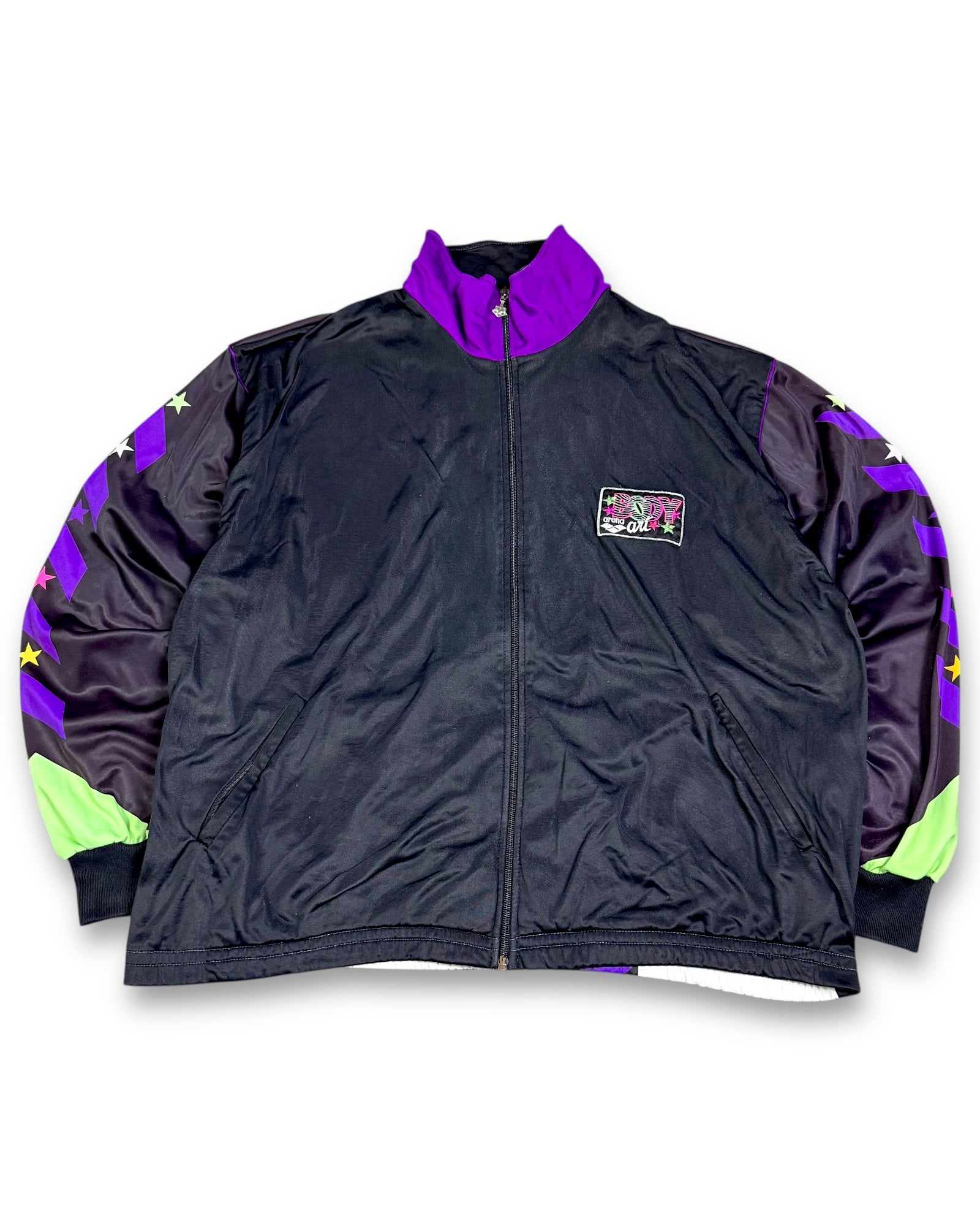 1980‘s Arena Body Art Track Jacket *rare (XL) - Lennys Vintage