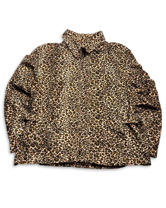 1980’s Beechers Brook Leo Faux Fur Waisted Jacket Women’s made in Korea *extremely rare (L) - Lennys Vintage
