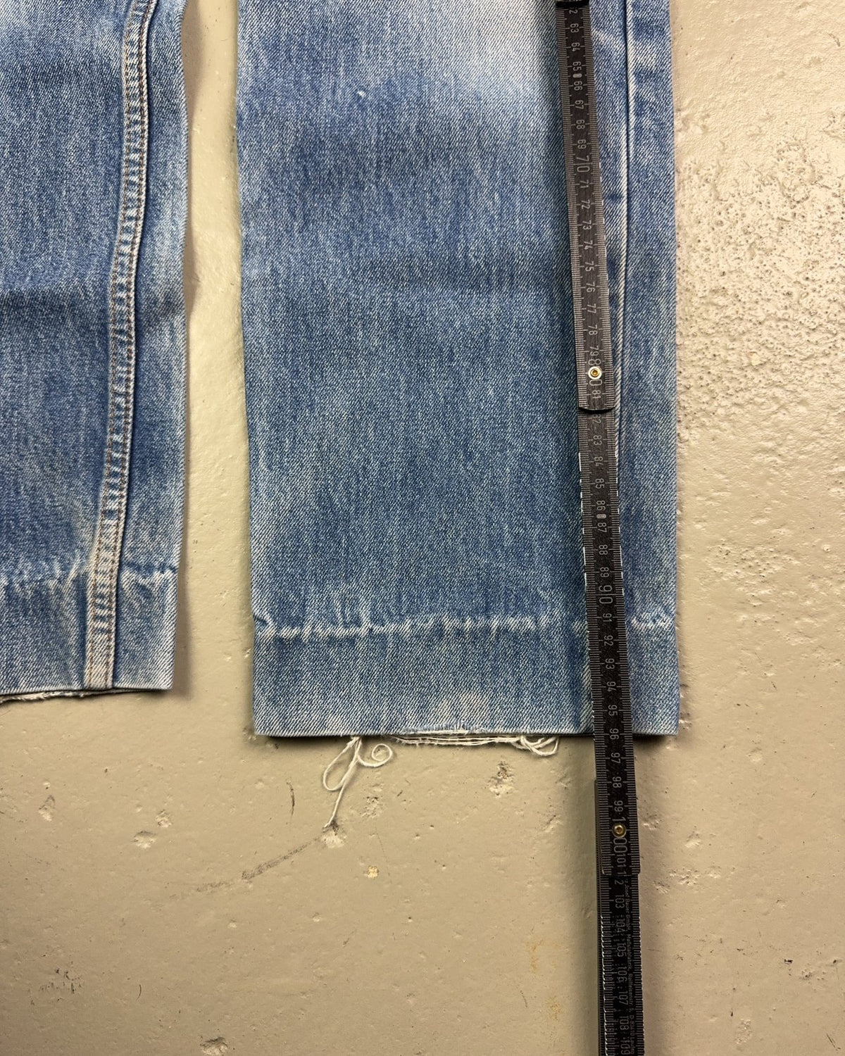 1980's Levi's Leather Tab made in France Straight Jeans *extremely rare 29x28 (S) - Lennys Vintage