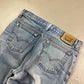 1980's Levi's Leather Tab made in France Straight Jeans *extremely rare 29x28 (S) - Lennys Vintage