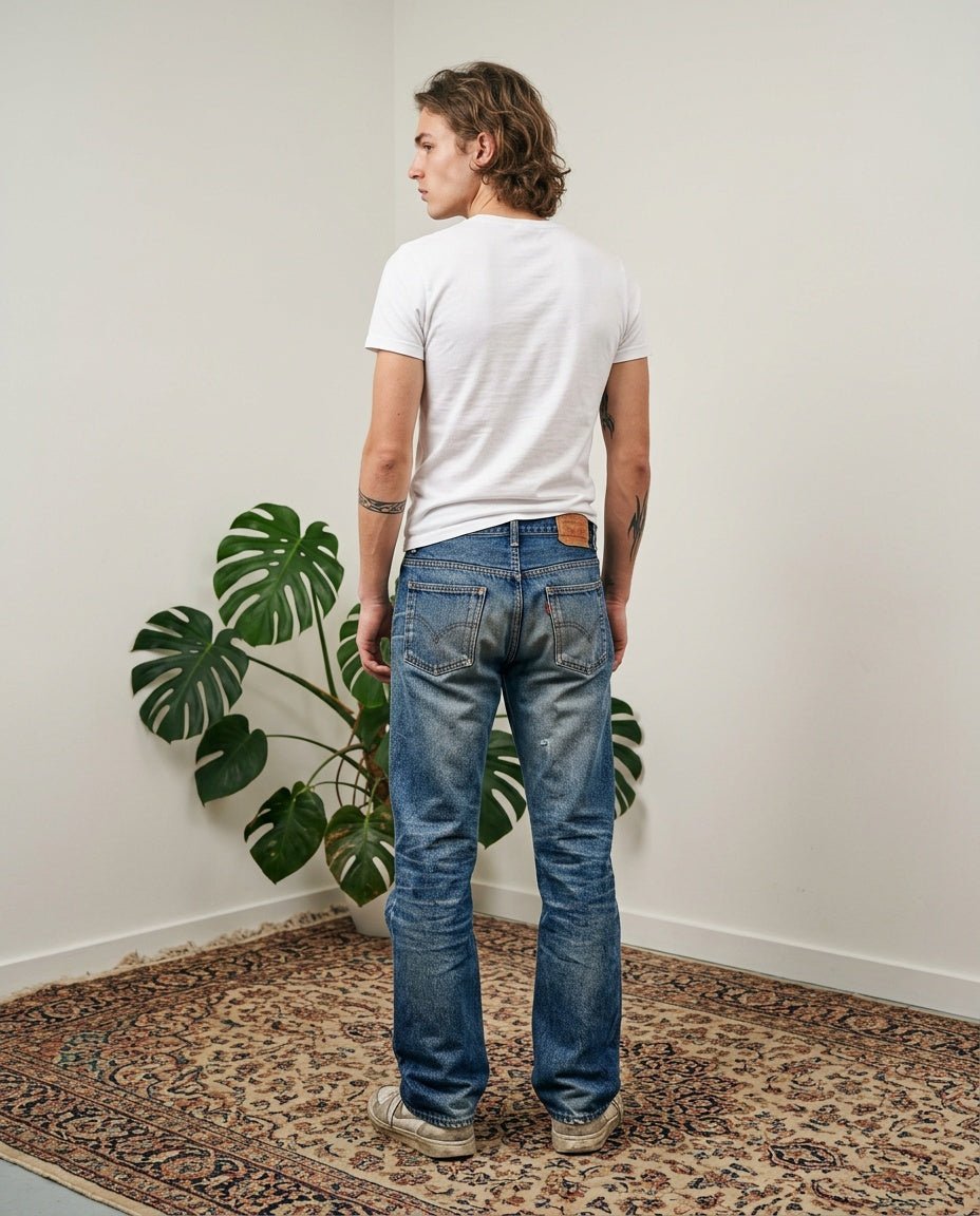 1980's Levi's Orange Tab Straight Jeans *very rare 28x30 (S) - Lennys Vintage