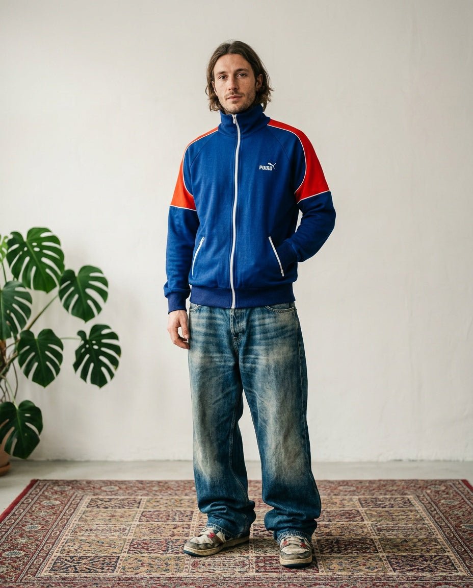1980's Puma Track Jacket *very rare (M) - Lennys Vintage