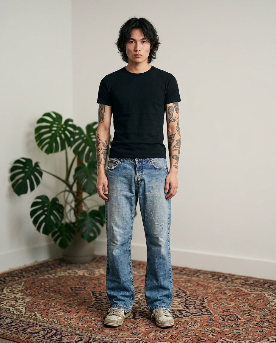 1980's Wrangler Straight Jeans *very rare 32x32 (M) - Lennys Vintage