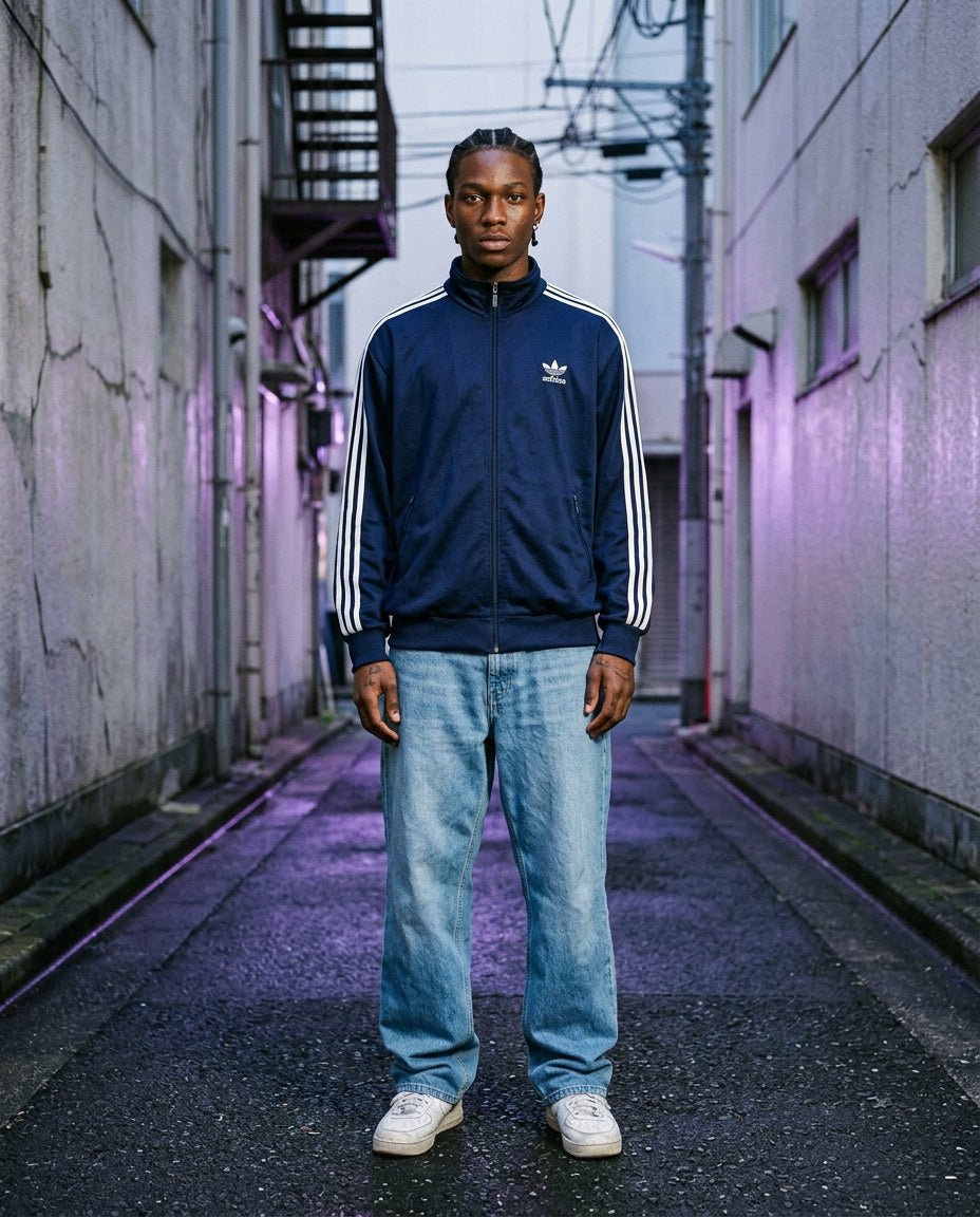 1990's Adidas Firebird Track Jacket *rare (L) - Lennys Vintage