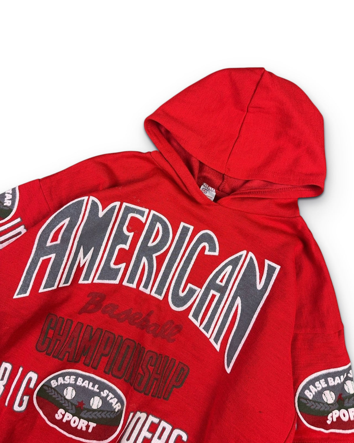 1990's Amercian Baseball Hoodie * (XL) - Lennys Vintage