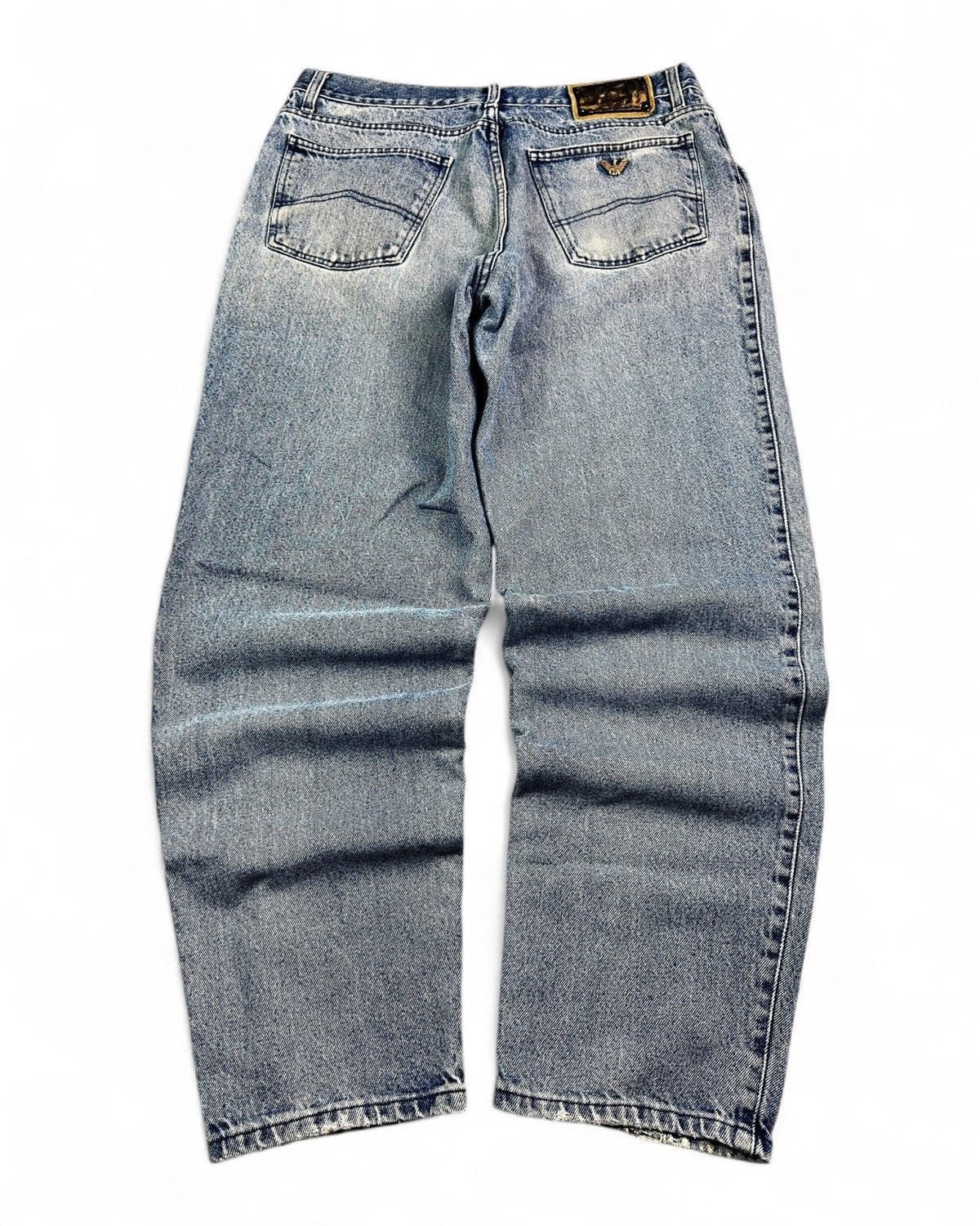 1990's Armani Jeans Baggy Jeans *rare 34x32 (L) - Lennys Vintage