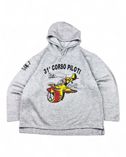 1990's Corso Piloti Hoodie Men's *rare (L) - Lennys Vintage