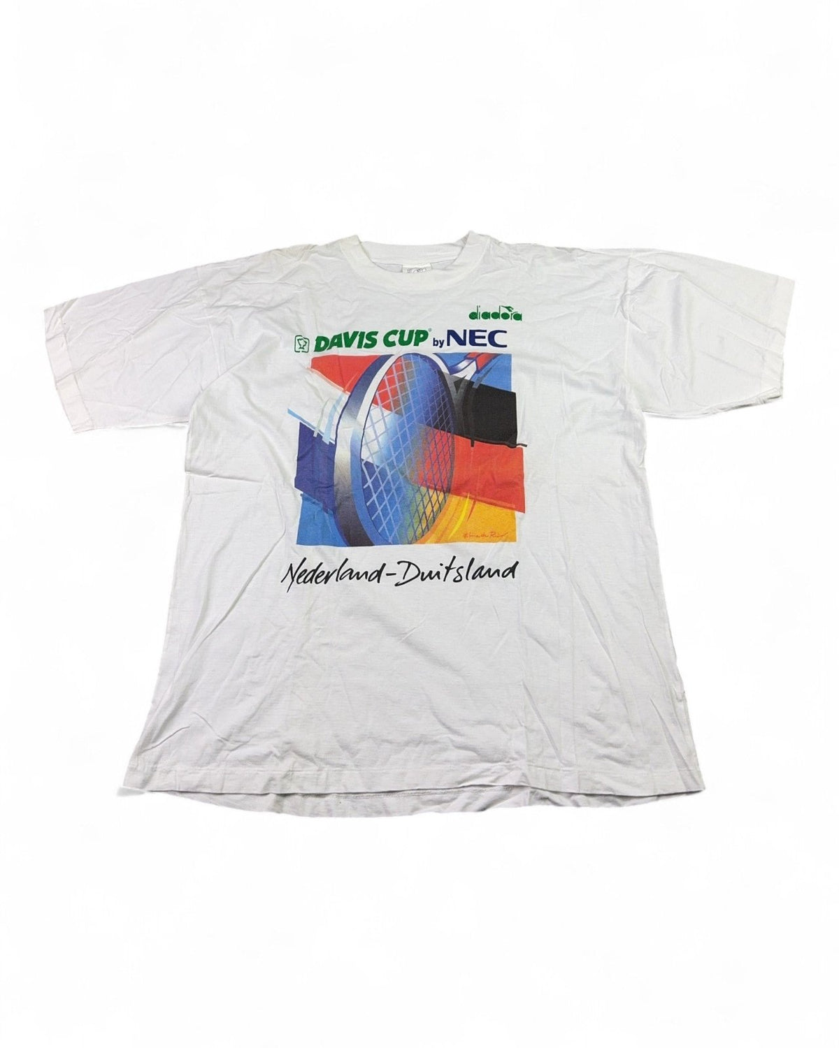 1990's Diadora Tennis T-shirt *rare (XXL) - Lennys Vintage
