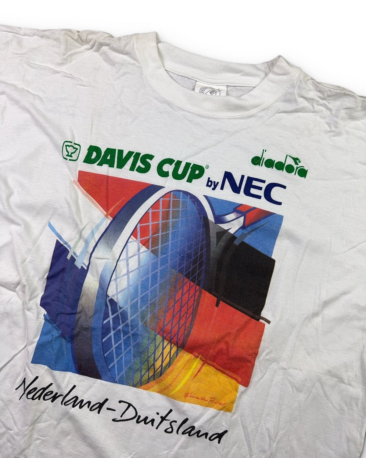 1990's Diadora Tennis T-shirt *rare (XXL) - Lennys Vintage