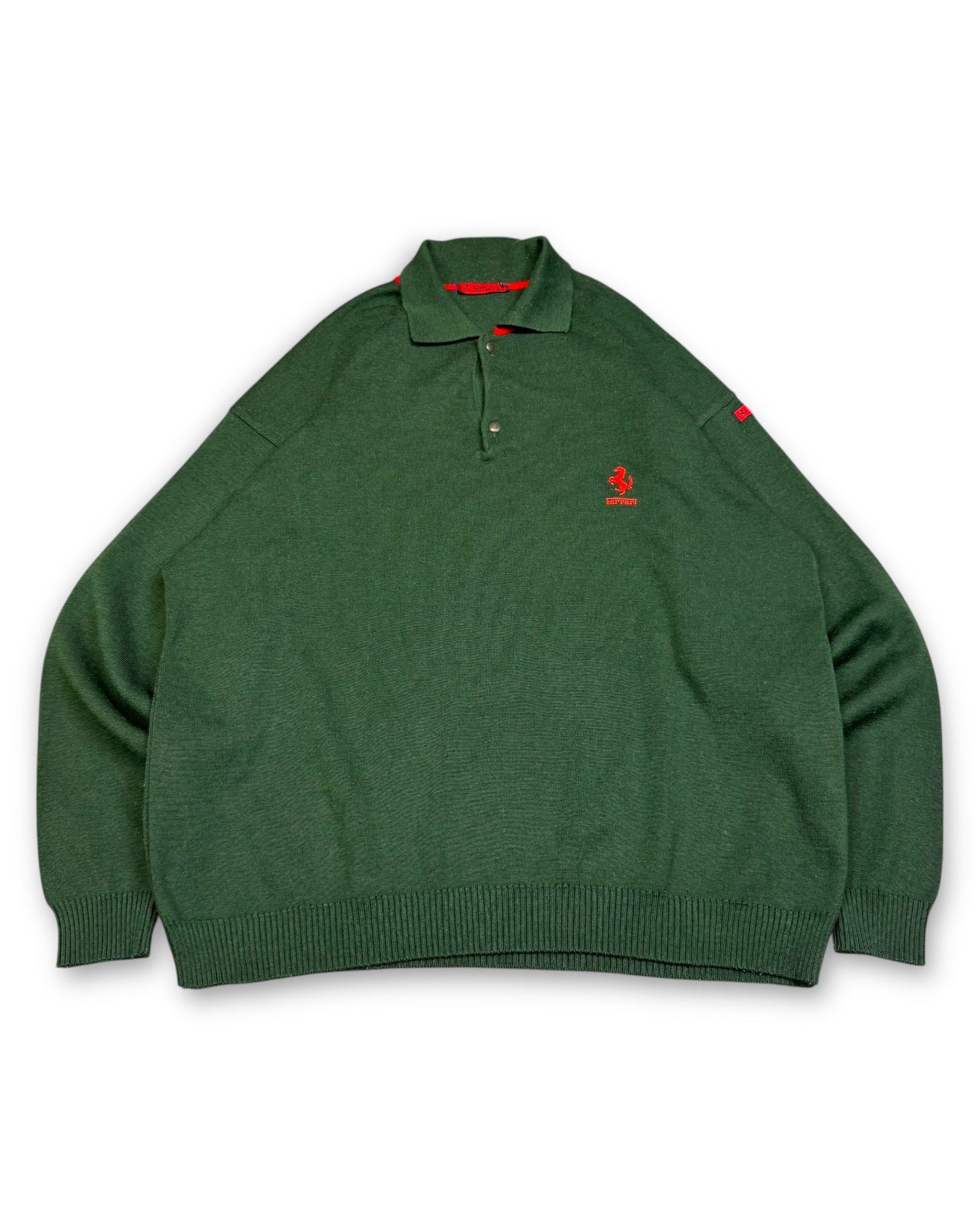 1990’s Ferrari made in Italy Wool Sweater *very rare (XL) - Lennys Vintage