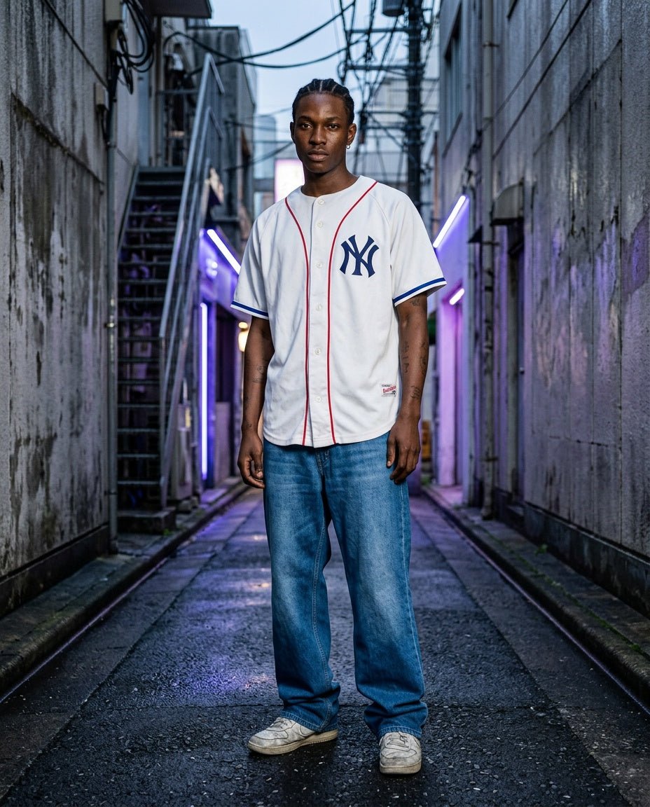 1990's New York Majestic Jersey/Shirt *rare (S) - Lennys Vintage