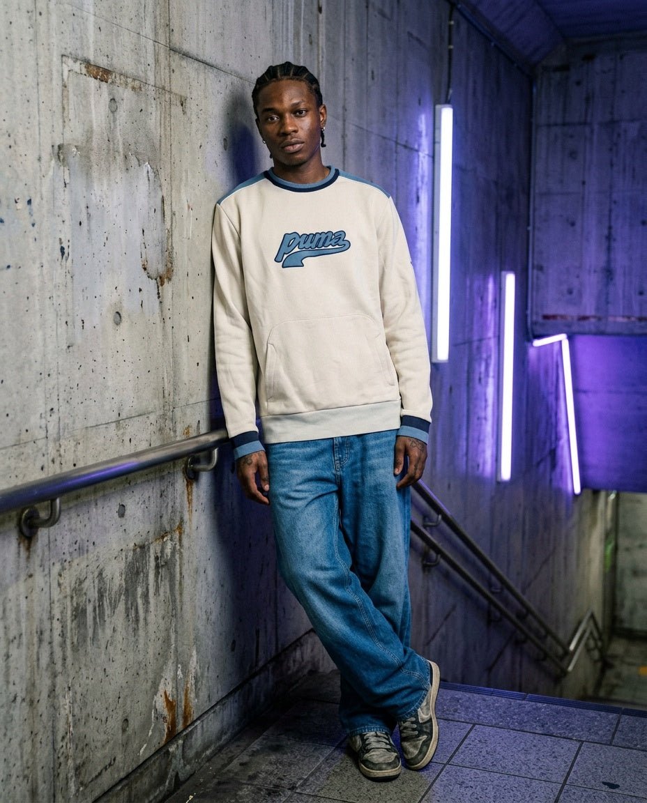 1990's Puma Sweater *rare (L) - Lennys Vintage