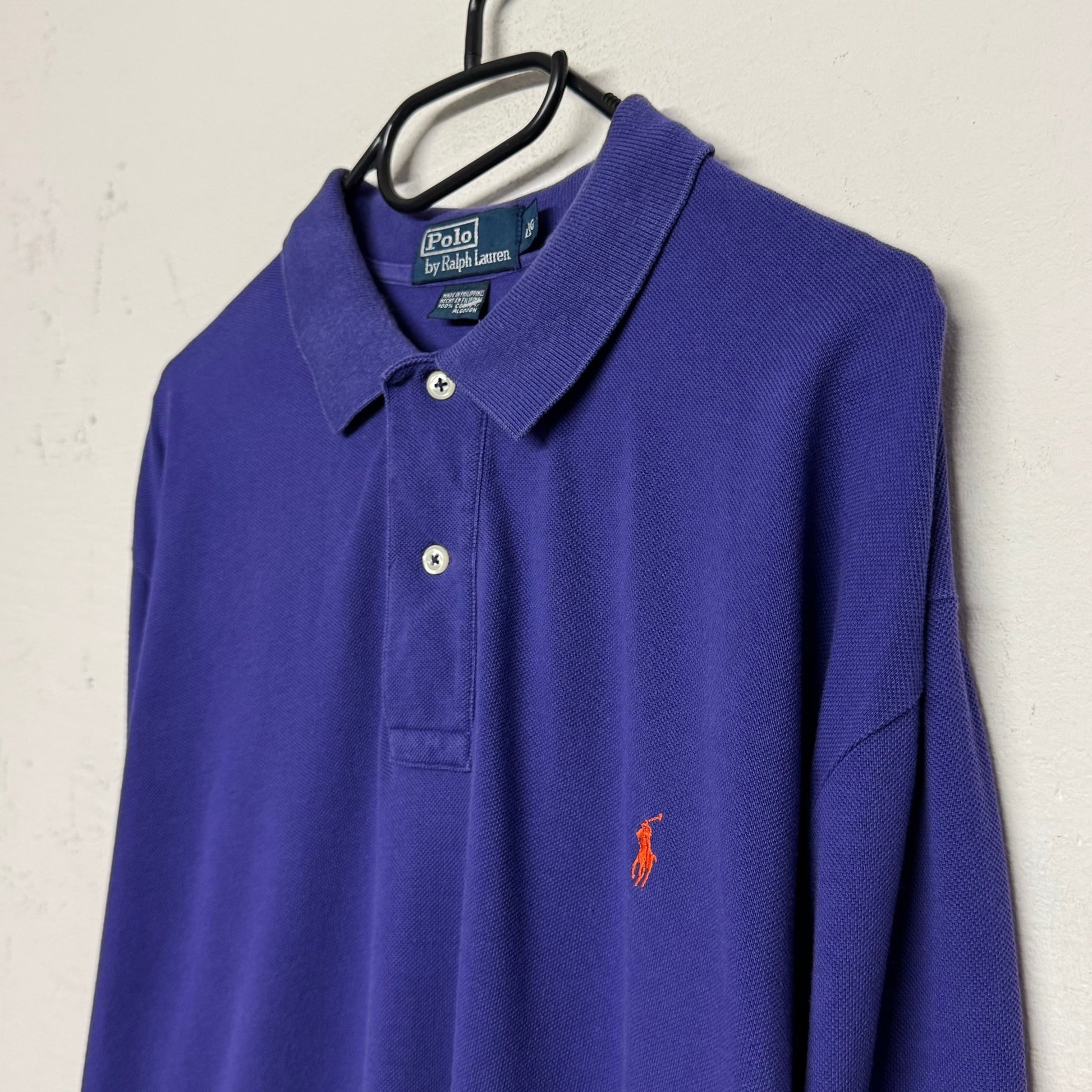 1990‘s Ralph Lauren Purple Polo Longsleeve (L) - Lennys Vintage
