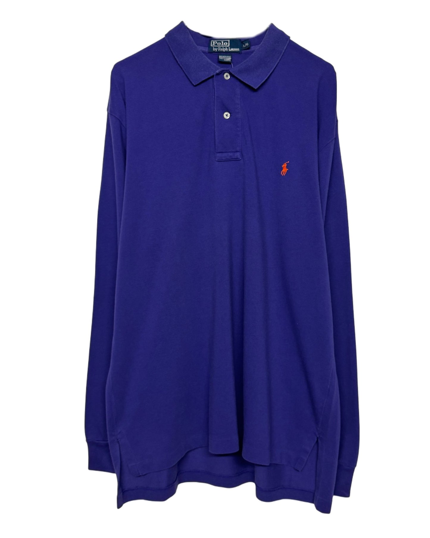 1990‘s Ralph Lauren Purple Polo Longsleeve (L) - Lennys Vintage
