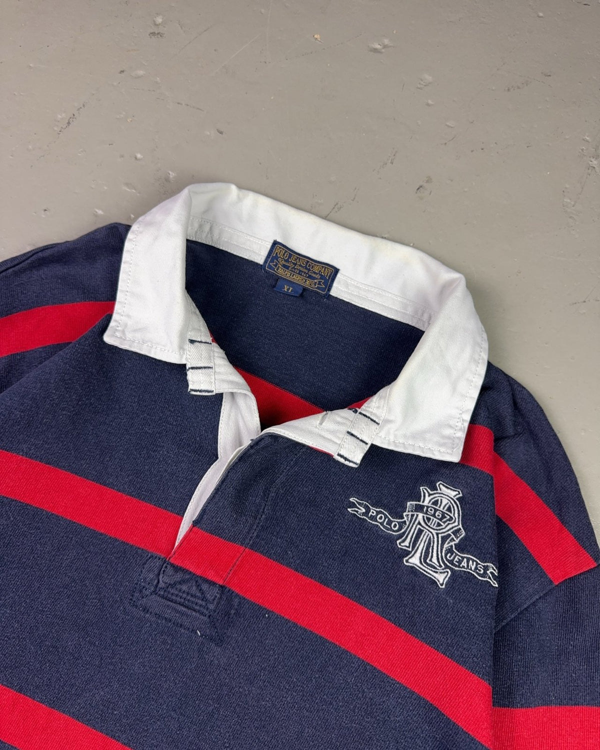 1990's Ralph Lauren Rugby Polo Longsleeve *rare (XL) - Lennys Vintage