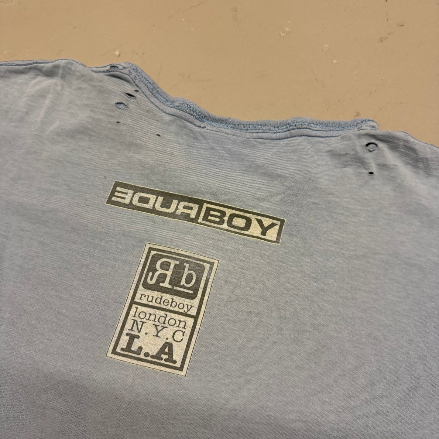 1990‘s Rude Boy Hip Hop Shirt made in U.S.A. *very rare (XL) - Lennys Vintage