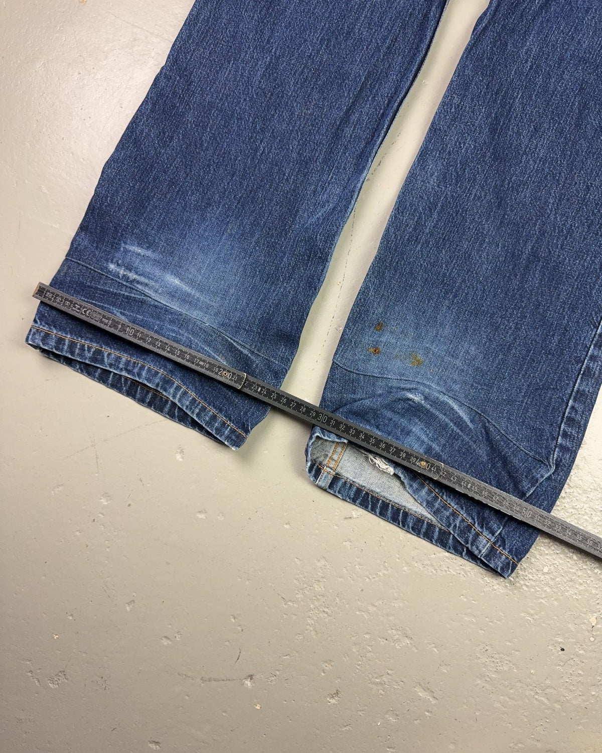 1990's Sabotage German Techno Baggy/Bootcut Jeans *extremely rare 36x34 (XL) - Lennys Vintage