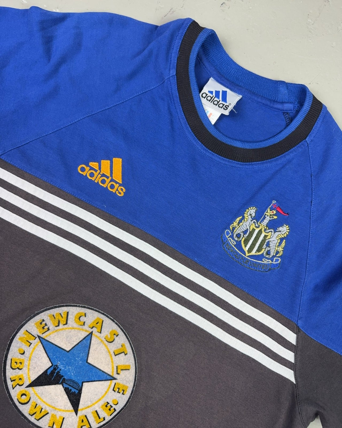 1998 Adidas Newcastle United F.C. Cotton T-shirt *very rare (M) - Lennys Vintage