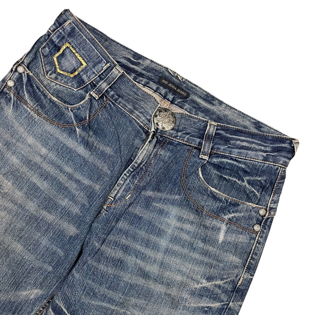 2000‘s Big John Japanese Baggy Jeans *very rare 34x34