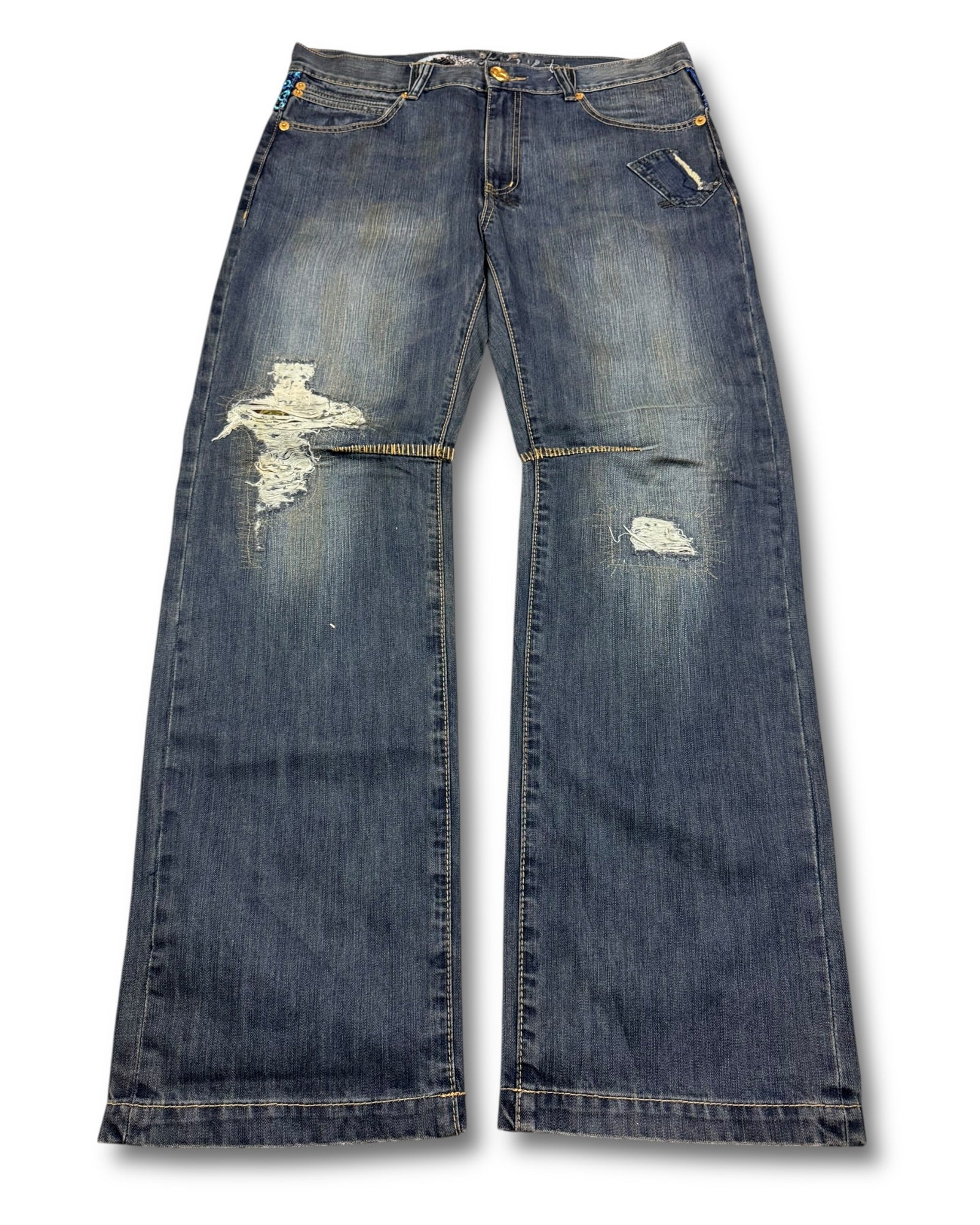 2000's Big Train Japanese Archive Baggy Jeans *extremely rare 38x36 ()