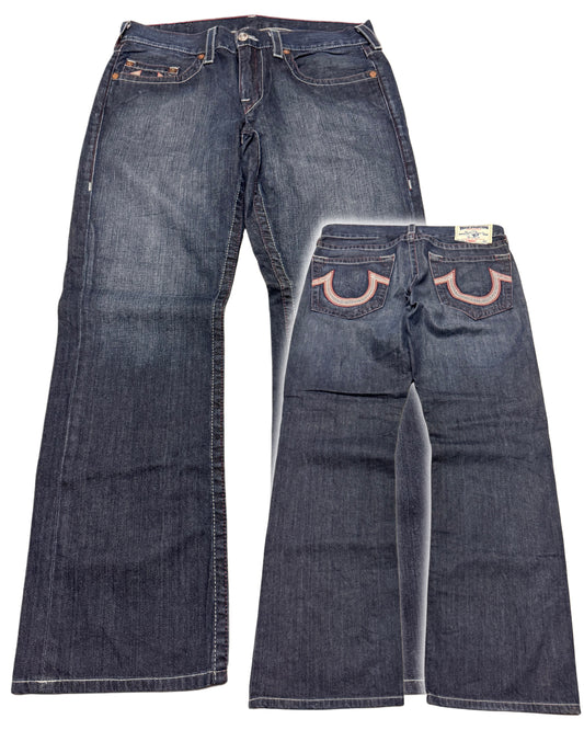 2000‘s True Religion Baggy/Straight Jeans *rare 34x32