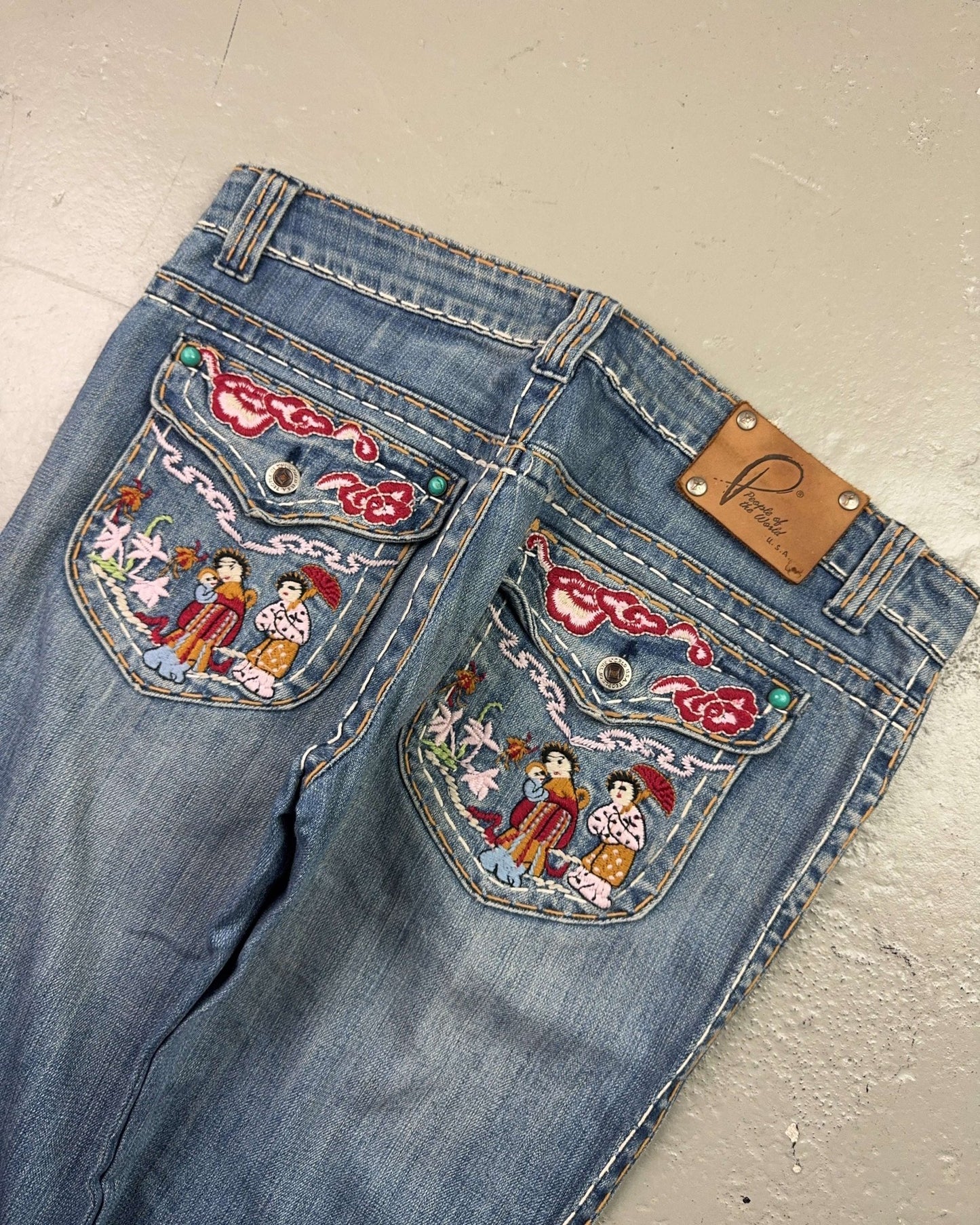2000's People Of The World Straight Jeans *very rare 32x28 (M)