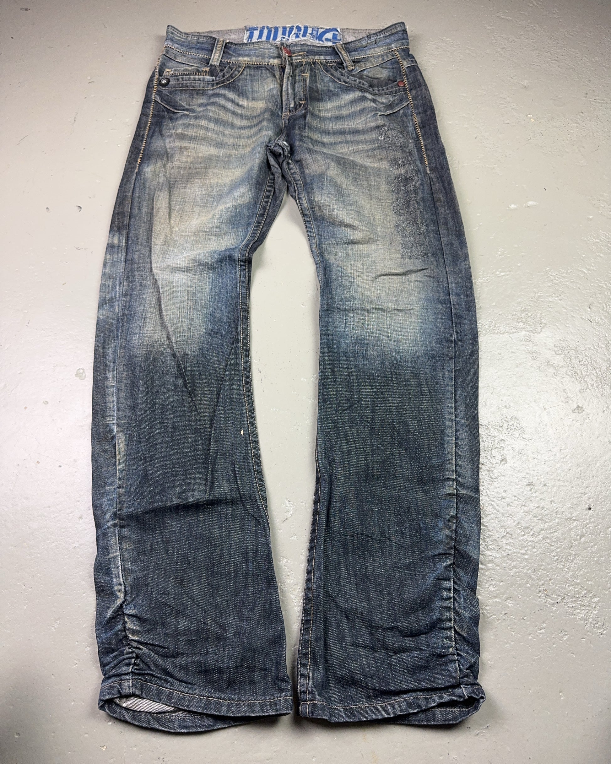 2000's TOUGH Japanese Archive Straight Jeans *very rare 34x34 (L)