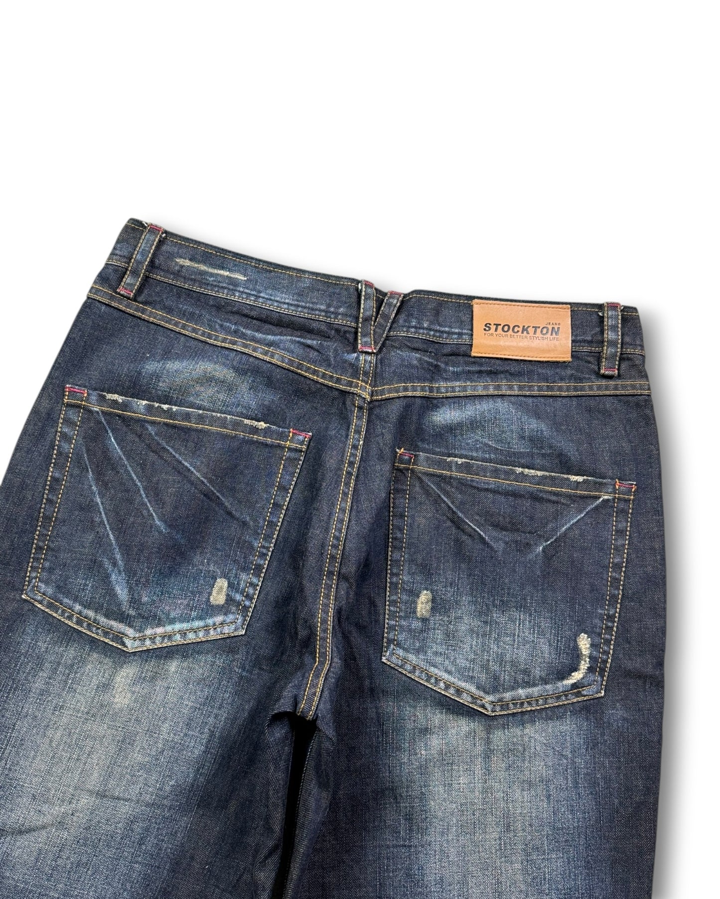 2000's Stockton Straight/Baggy Japanese Jeans *rare 32x32 (M)