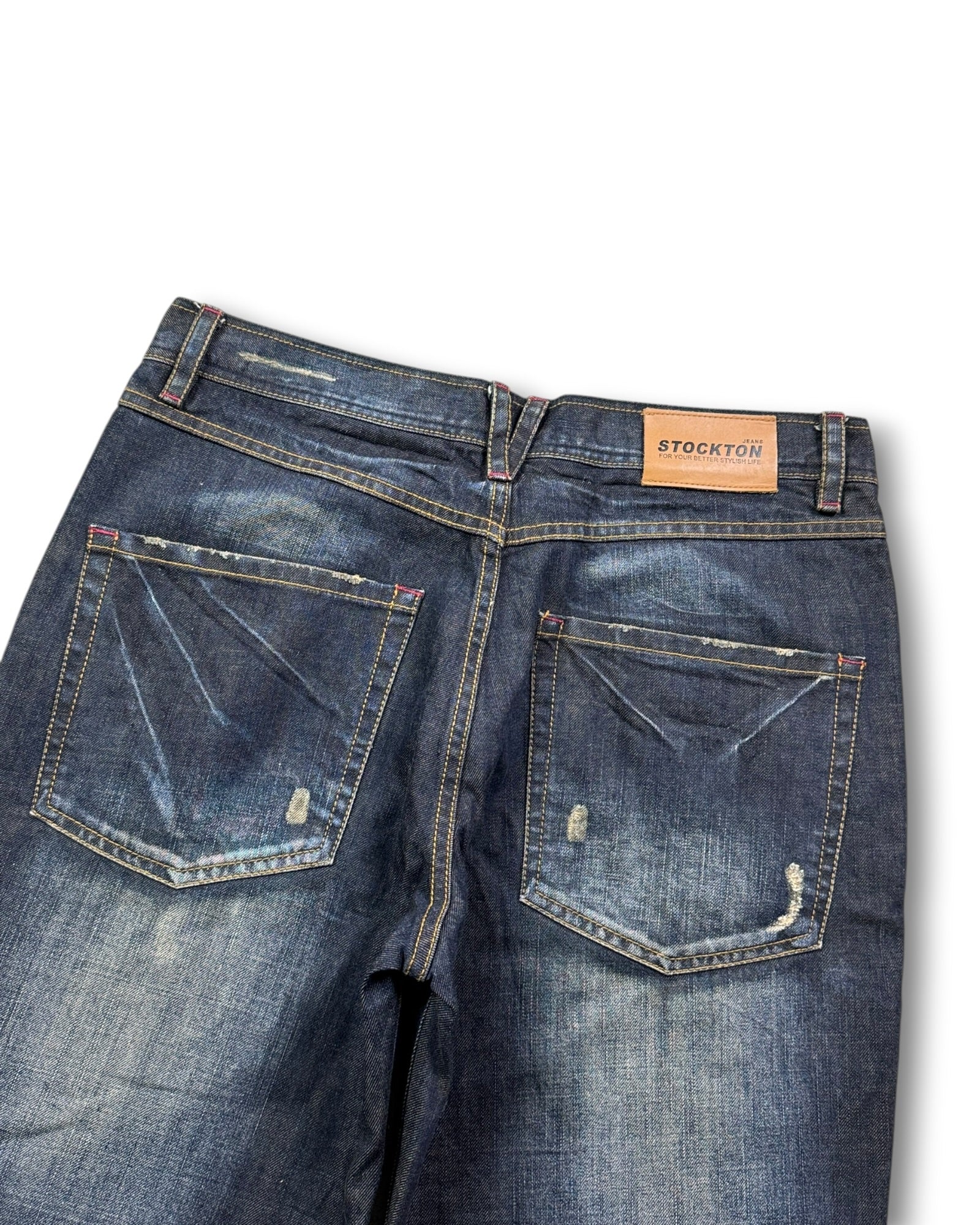 2000's Stockton Straight/Baggy Japanese Jeans *rare 32x32 (M)