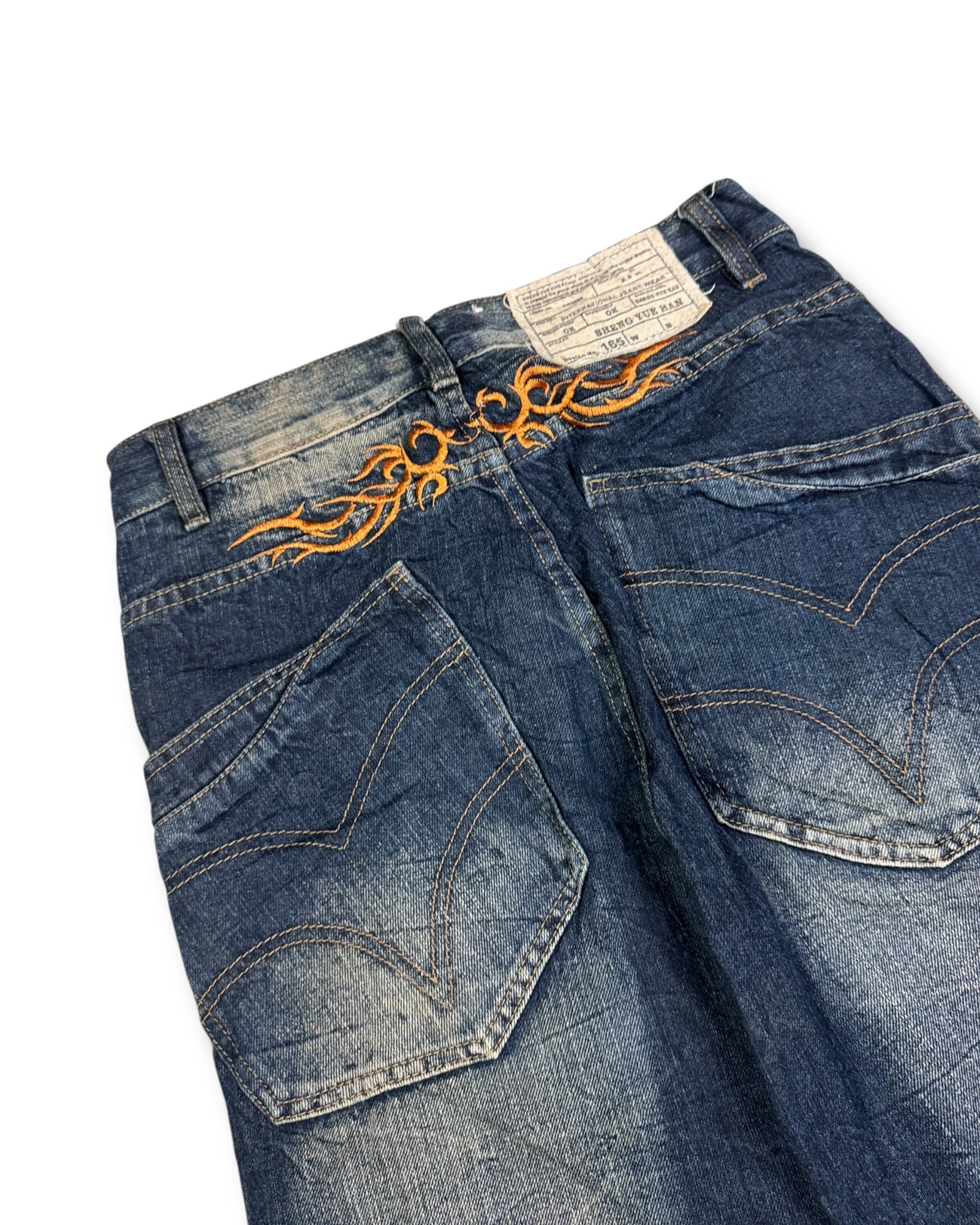 2000's Seng Yue Han Baggy Japanese Oni Jeans *rare 28x30 (S)