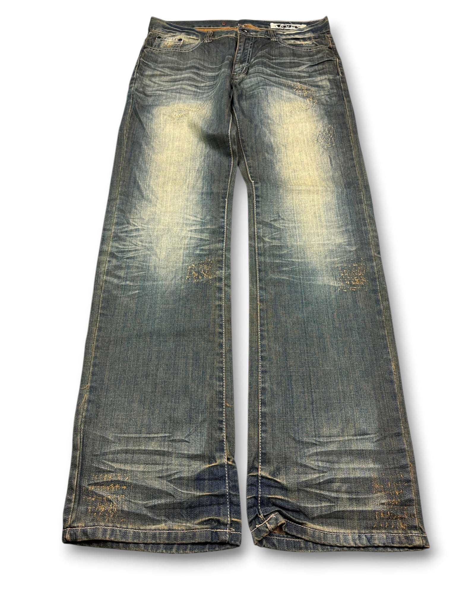 2000's Juzo Straight/Baggy Japanese Archive Jeans *very rare 32x34 (M)