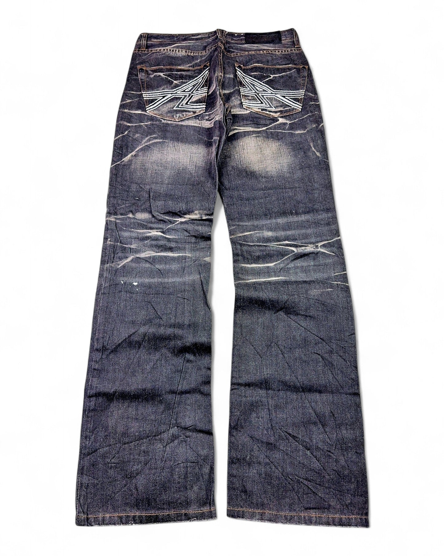 2000's Izzvati Japanese Straight/Baggy Jeans *rare 32x32 (M)