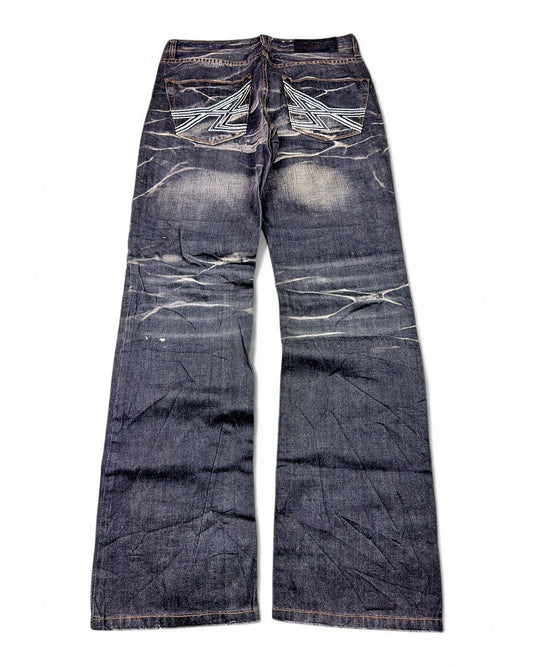 2000's Izzvati Japanese Straight/Baggy Jeans *rare 32x32 (M)