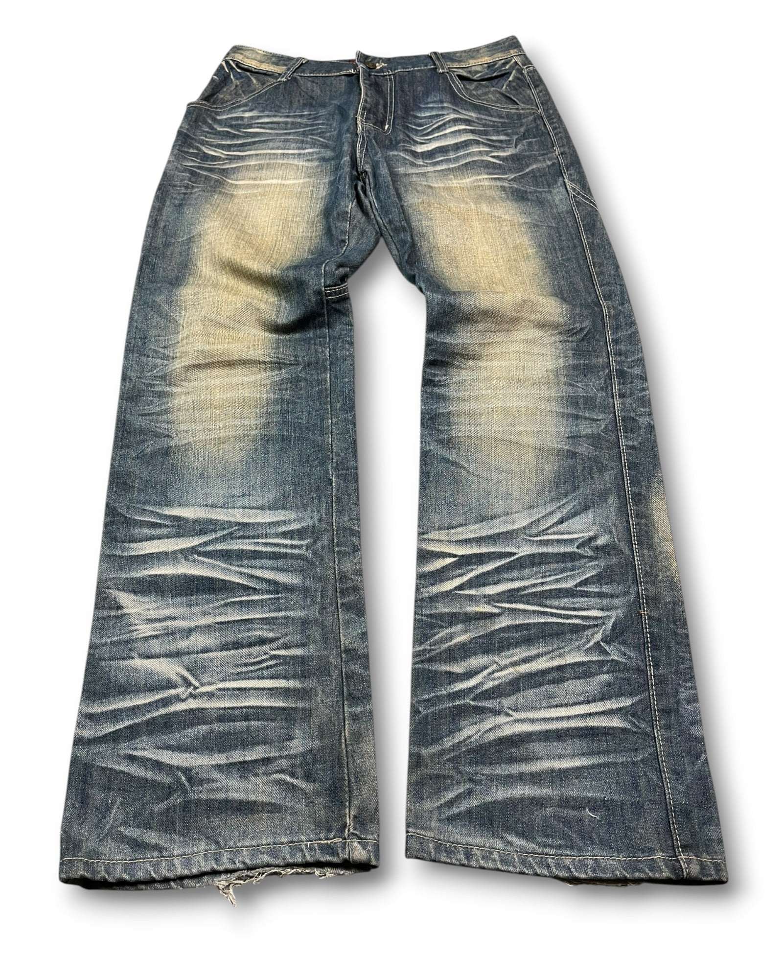 2000's Japanese Style Straight/Baggy Jeans *rare 32x30 (M)