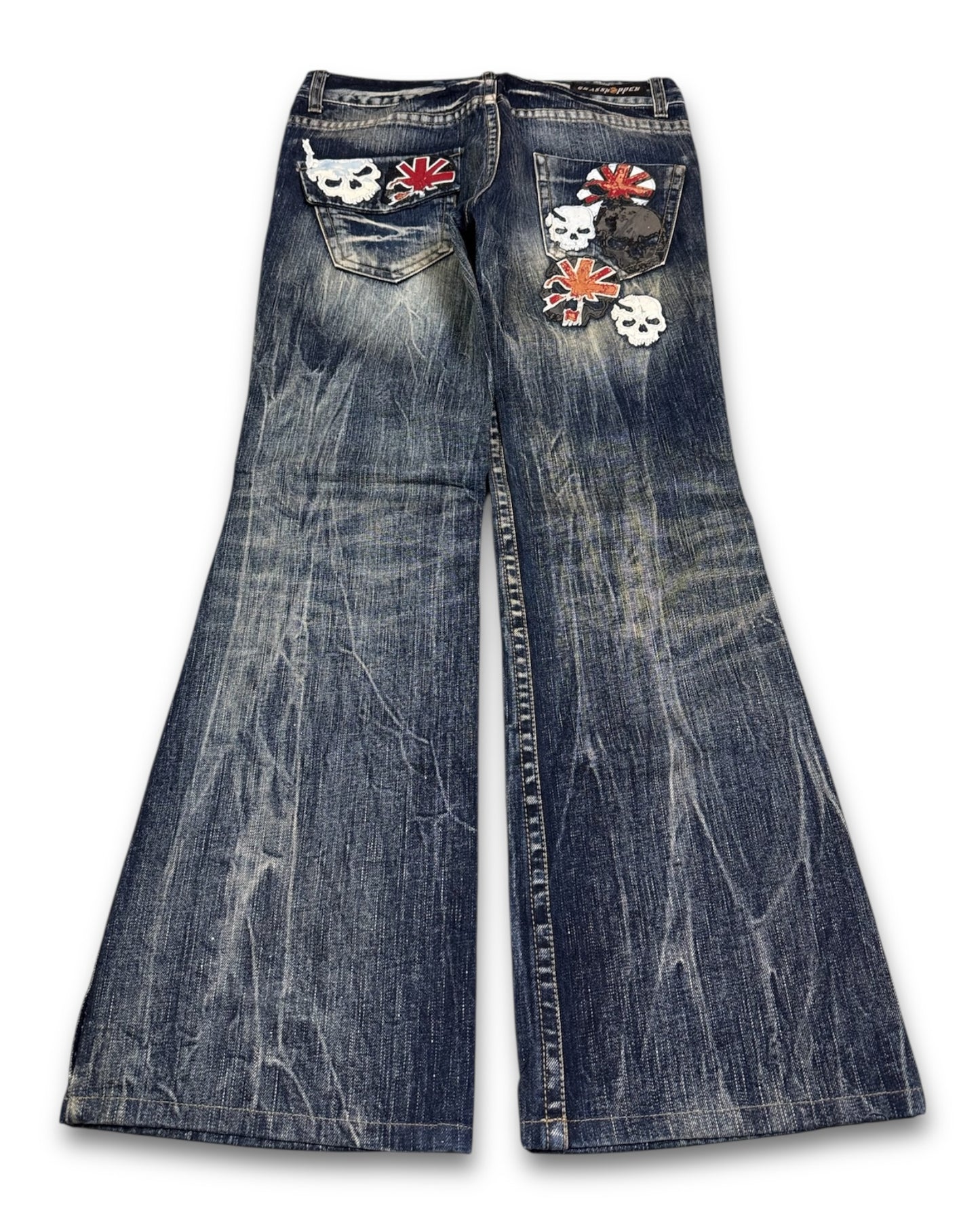 2000's Grasshopper Low Waist/Flared Japanese Archive Jeans Women's *extremely rare 30x30 (M)