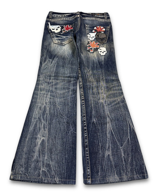 2000's Grasshopper Low Waist/Flared Japanese Archive Jeans Women's *extremely rare 30x30 (M)