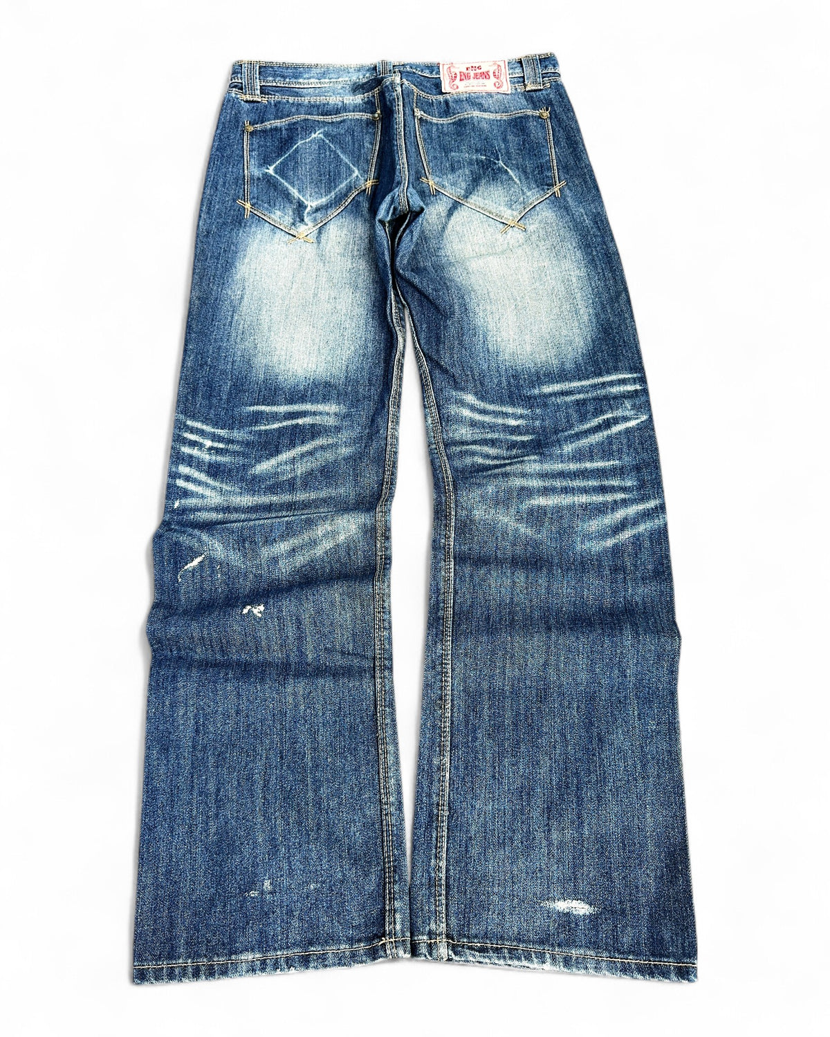 2000's Eng Japanese Straight/Baggy Jeans *very rare 32x32 (M)
