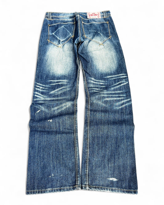 2000's Eng Japanese Straight/Baggy Jeans *very rare 32x32 (M)