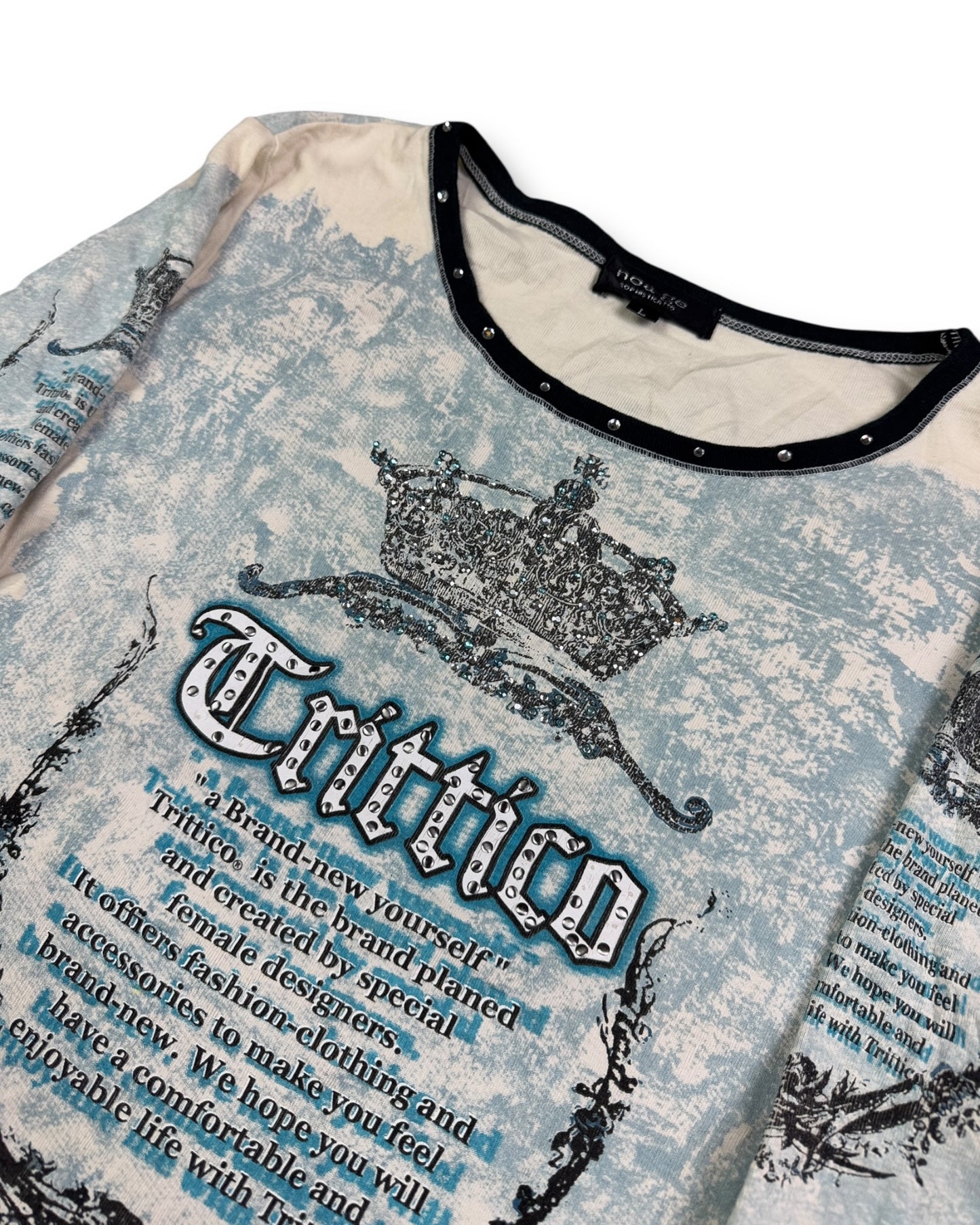 2000's Tritico Short Sleeved Longsleeve Women's *rare (L)