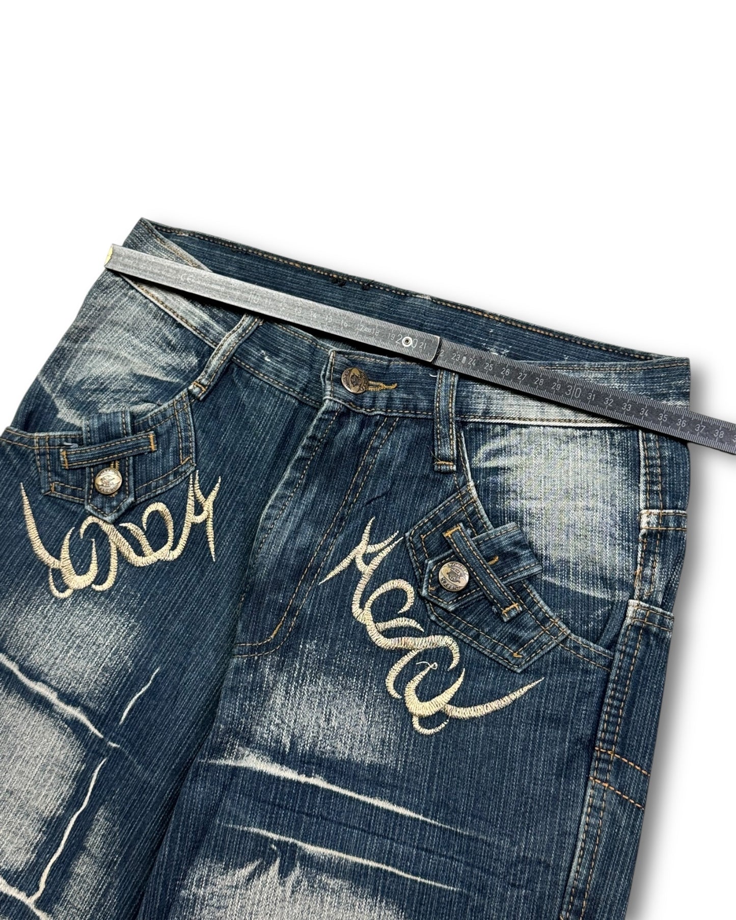 2000's Edusl Baggy Hip Hop Baggy Jeans *rare (S)