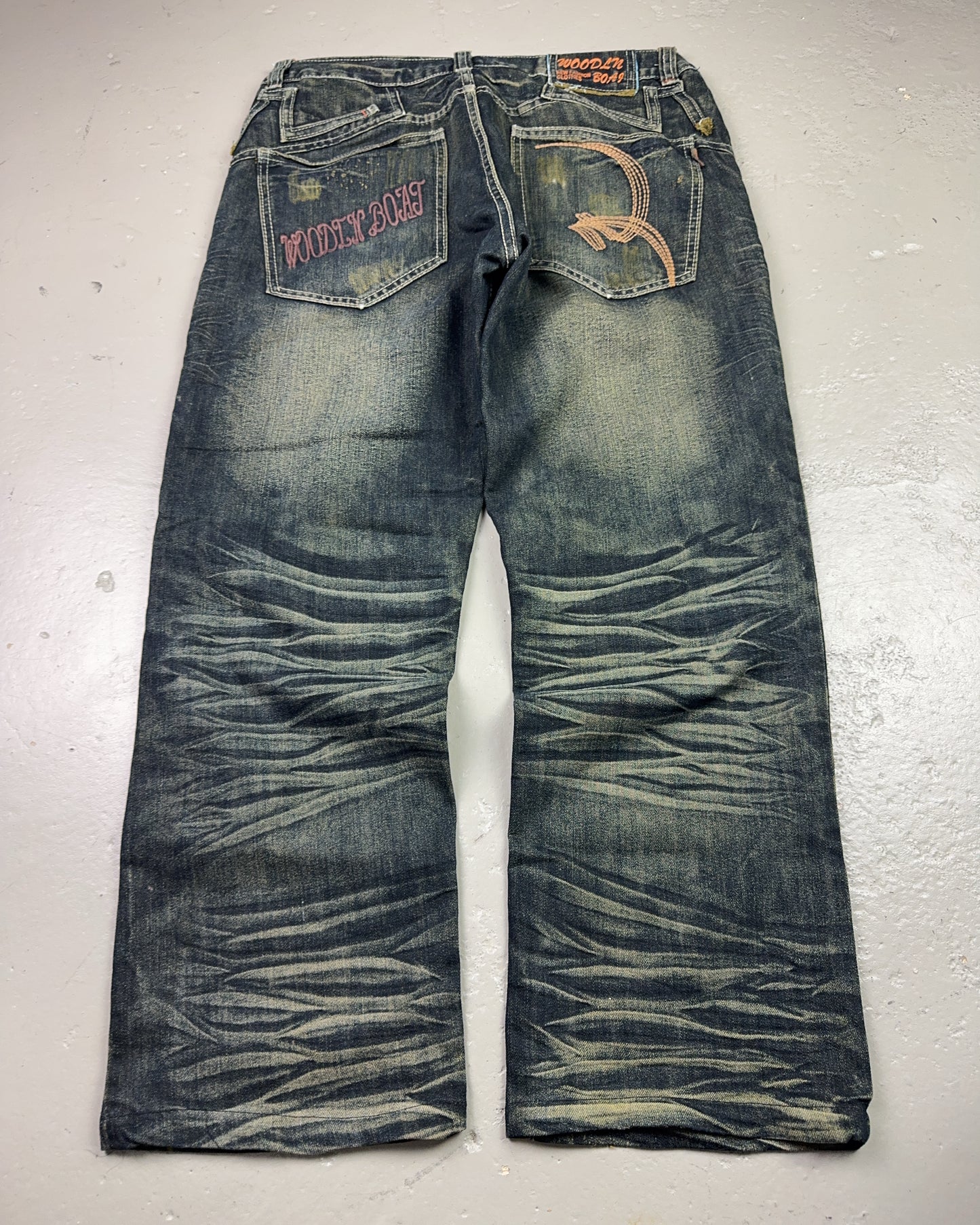 2000's Woodin' Japanese Straight/Baggy Jeans *rare 31x28 (M)