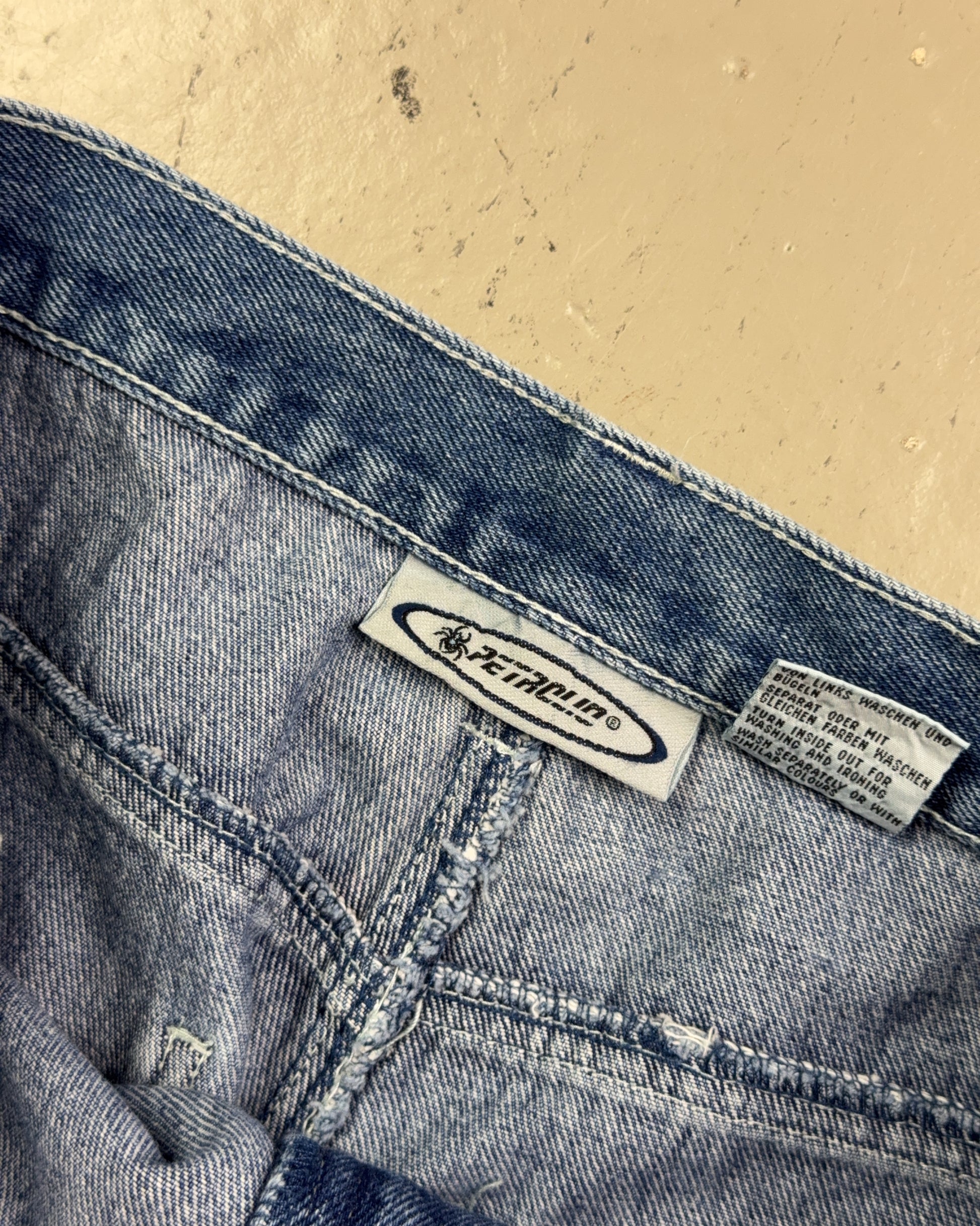 1990's Petrolio Hip Hop Baggy Jeans *very rare 30x34 (M)